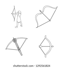 Isolated object of hand and tribal logo. Set of hand and nature vector icon for stock.