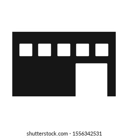 Isolated object of hangar and storehouse icon. Web element of hangar and garage stock symbol for web.