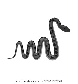 Isolated object of harm and bite symbol. Collection of harm and reptile vector icon for stock.