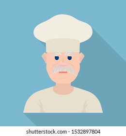 Isolated object of hat and cook symbol. Web element of hat and man stock symbol for web.