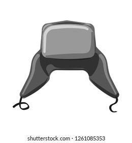 Isolated object of headgear and cap logo. Collection of headgear and accessory stock symbol for web.
