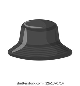 Isolated object of headgear and cap logo. Set of headgear and accessory vector icon for stock.