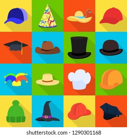 Isolated object of headgear and napper symbol. Set of headgear and helmet stock vector illustration.