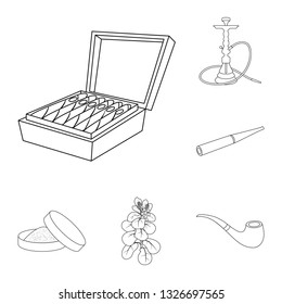 Isolated object of health and nicotine icon. Collection of health and statistics vector icon for stock.