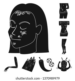 Isolated object of healthcare and medical symbol. Collection of healthcare and dermatology vector icon for stock.