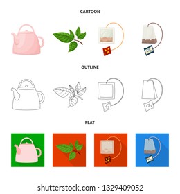 Isolated object of healthy and floral  icon. Set of healthy and gradient stock symbol for web.