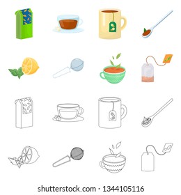 Isolated object of healthy and floral  icon. Set of healthy and gradient stock vector illustration.