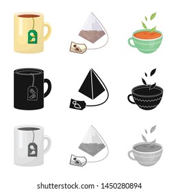 Isolated object of healthy and floral icon. Set of healthy and gradient stock vector illustration.