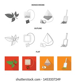 Isolated object of healthy and floral icon. Collection of healthy and gradient stock vector illustration.