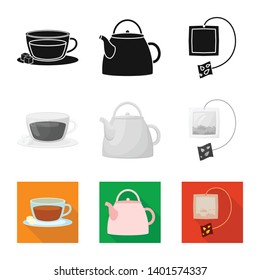 Isolated object of healthy and floral  symbol. Collection of healthy and gradient stock symbol for web.