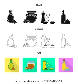 Isolated object of healthy  and vegetable  icon. Set of healthy  and agriculture stock vector illustration.