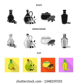 Isolated object of healthy  and vegetable  icon. Collection of healthy  and agriculture vector icon for stock.