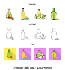 Isolated object of healthy  and vegetable  icon. Collection of healthy  and agriculture stock vector illustration.