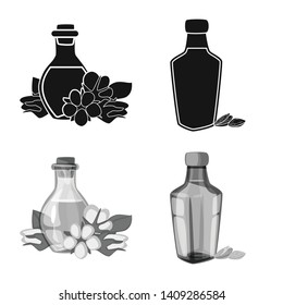 Isolated object of healthy  and vegetable  icon. Collection of healthy  and agriculture stock symbol for web.