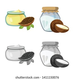 Isolated object of healthy  and vegetable  icon. Set of healthy  and agriculture vector icon for stock.