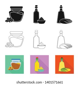 Isolated object of healthy  and vegetable  logo. Set of healthy  and agriculture vector icon for stock.