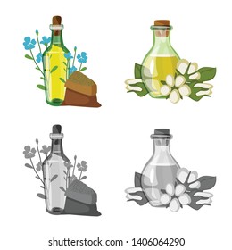 Isolated object of healthy  and vegetable  logo. Set of healthy  and agriculture stock vector illustration.