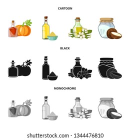 Isolated object of healthy  and vegetable  sign. Collection of healthy  and agriculture stock symbol for web.