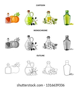 Isolated object of healthy  and vegetable  symbol. Collection of healthy  and agriculture stock vector illustration.