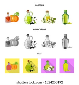 Isolated object of healthy  and vegetable  symbol. Set of healthy  and agriculture vector icon for stock.
