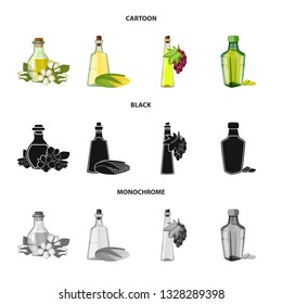 Isolated object of healthy  and vegetable  symbol. Set of healthy  and agriculture vector icon for stock.