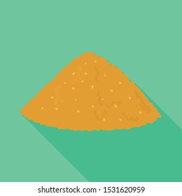 Isolated object of heap and sugar icon. Graphic of heap and cane vector icon for stock.