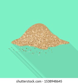 Isolated object of heap and sugar sign. Web element of heap and ingredient stock symbol for web.