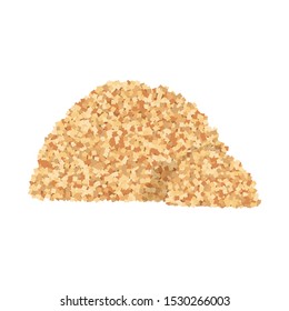 Isolated object of heap and sugar symbol. Web element of heap and cane Stock vector illustration.