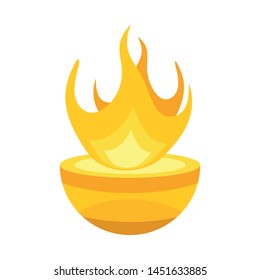 Isolated object of hearth and hestia icon. Collection of hearth and goddess stock symbol for web.