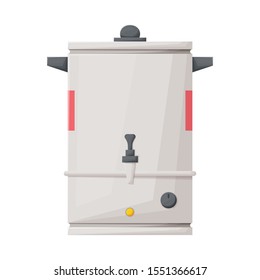 Isolated object of heater and boiler logo. Graphic of heater and device vector icon for stock.