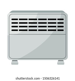 Isolated object of heater and device sign. Web element of heater and ceramic vector icon for stock.