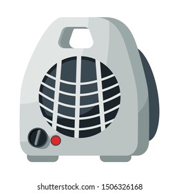 Isolated object of heater and portable icon. Web element of heater and room stock symbol for web.