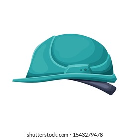 Isolated object of helmet and hat symbol. Web element of helmet and hardhat vector icon for stock.