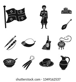 Isolated object of heritage and originality icon. Collection of heritage and traditions stock symbol for web.
