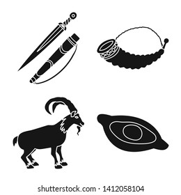 Isolated object of heritage and originality icon. Set of heritage and traditions stock vector illustration.