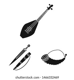 Isolated object of heritage and originality symbol. Set of heritage and traditions vector icon for stock.