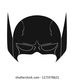 Isolated object of hero and mask logo. Set of hero and superhero stock symbol for web.