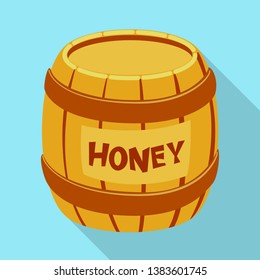 Isolated object of honey  and barrel icon. Set of honey  and healthy stock vector illustration.