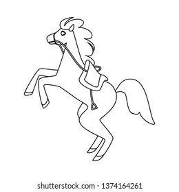 Isolated object of horse and animal logo. Collection of horse and running stock symbol for web.