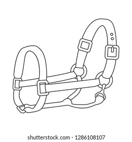 Isolated object of horseback and equestrian icon. Collection of horseback and horse  vector icon for stock.