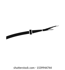 Isolated object of hose and spraying icon. Web element of hose and fireman vector icon for stock.