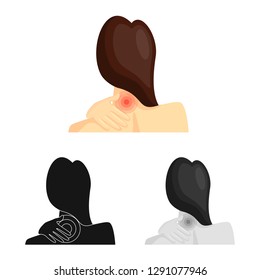 Isolated object of hospital and rendering icon. Collection of hospital and help stock vector illustration.