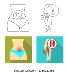 Isolated object of hospital and rendering symbol. Collection of hospital and help vector icon for stock.