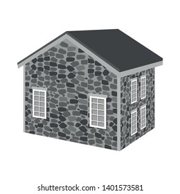 Isolated object of house and residential logo. Collection of house and realty stock vector illustration.
