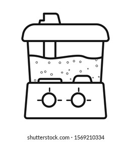 Isolated object of humidifier and appliance symbol. Graphic of humidifier and diffuser stock vector illustration.