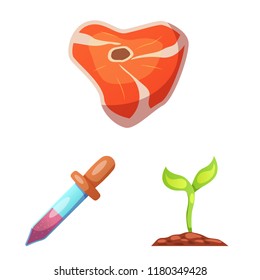 Isolated object of  and  icon. Collection of  and  stock vector illustration.