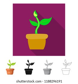 Isolated object of  and  icon. Collection of  and  stock symbol for web.