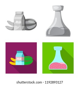 Isolated object of  and  icon. Collection of  and  stock vector illustration.