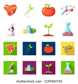 Isolated object of  and  icon. Collection of  and  stock vector illustration.