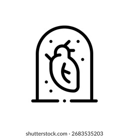 Isolated object icon for minimalistic design